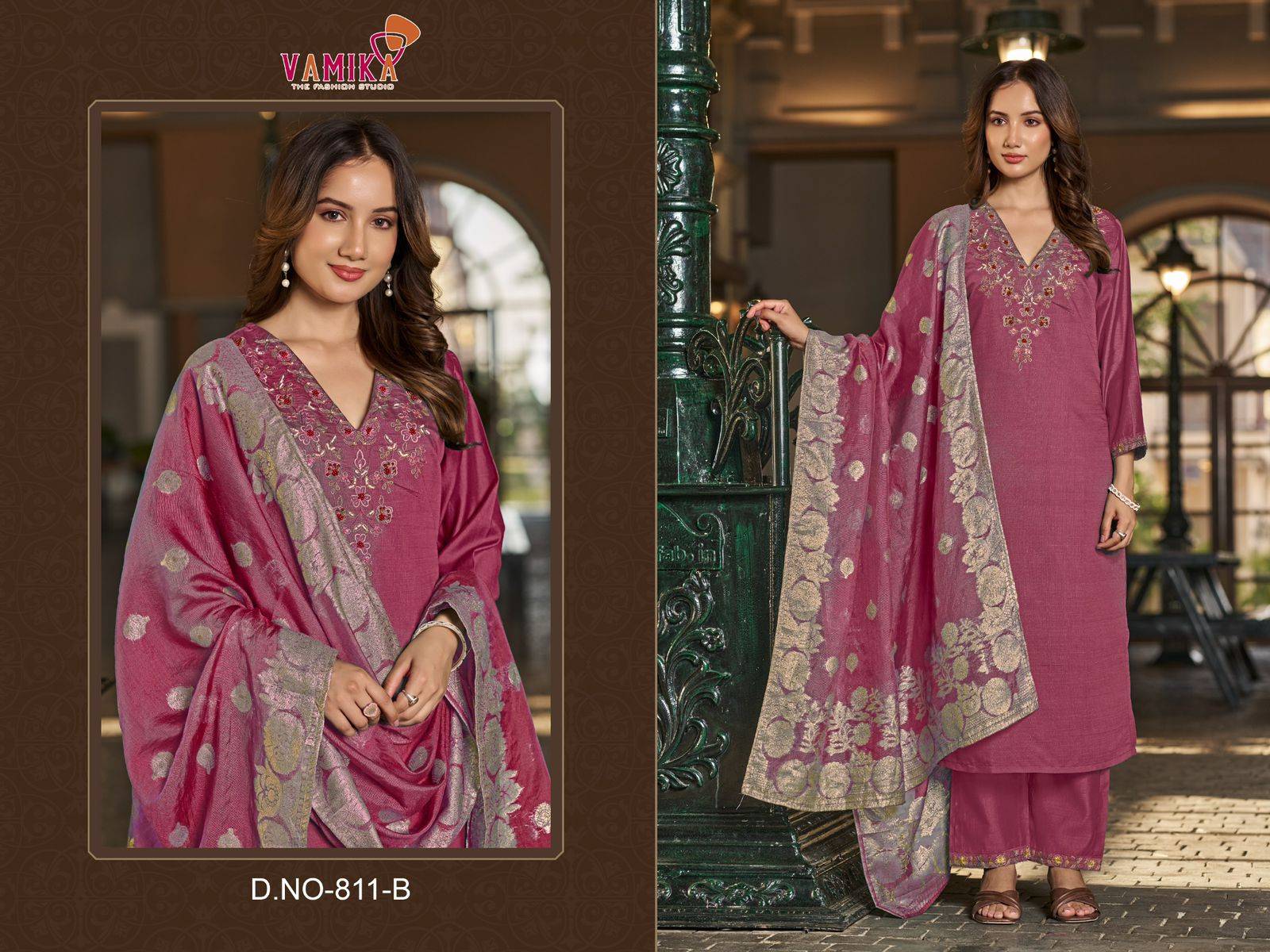 ZOYA by VamiKa 912 A To 912 D Series Beautiful Festive Suits Colorful Stylish Fancy Casual Wear & Ethnic Wear Viscose Silk Embroidery Dresses At Wholesale Price